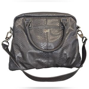 [JEWELL by THIRTY ONE] Couture Street Bag Charcoal Snake Print Faux Leather